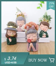 Load image into Gallery viewer, Girls Face Succulent Flower Pot