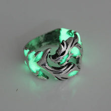 Load image into Gallery viewer, Fashion Luminous Dragon Rings Gothic Adjustable Stainless Steel Rings Unique Jewelry