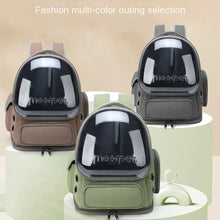 Load image into Gallery viewer, Breathable Clear Capsule Backpack Carrier for Hiking and Airline Approved Pet Travel Carrier