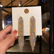 Load image into Gallery viewer, New Fashion Trend Unique Design Elegant Exquisite Light Luxury Mesh Zircon Earrings Female Jewelry Party Premium Gift Wholesale