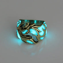 Load image into Gallery viewer, Fashion Luminous Dragon Rings Gothic Adjustable Stainless Steel Rings Unique Jewelry