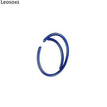 Load image into Gallery viewer, Moon Nose Hoop Septum Ring Clip Lip Helix Ear Cartilage