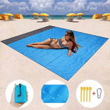 Load image into Gallery viewer, Waterproof Pocket Beach Blanket Mat