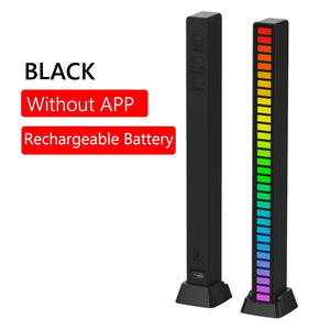Colorful Sound Control USB/Rechargeable APP Control 32 LED Rhythm Strip Light