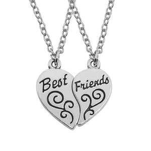 Best Friends Honey Love Couple Pendant Necklace 2 Pcs/ Set