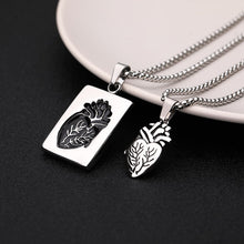 Load image into Gallery viewer, My Heart Puzzle Jewelry Anatomical Heart Necklace