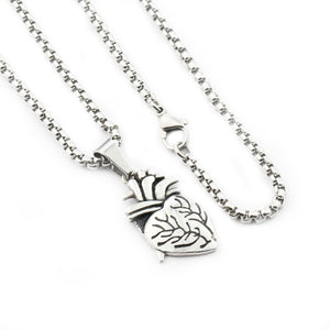 My Heart Puzzle Jewelry Anatomical Heart Necklace