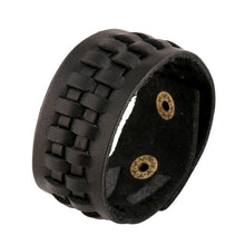 Load image into Gallery viewer, Wide Genuine Leather Cuff Bracelets