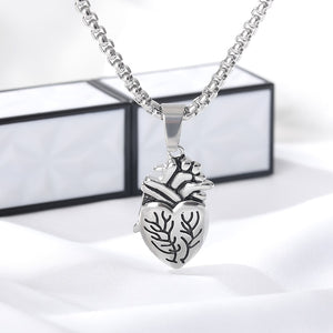 My Heart Puzzle Jewelry Anatomical Heart Necklace