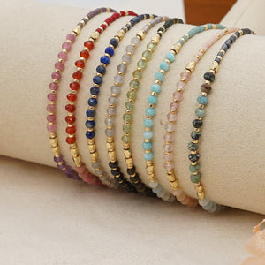 Boho Bead Bracelets Natural Stone Beads
