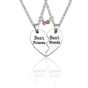 Best Friends Honey Love Couple Pendant Necklace 2 Pcs/ Set