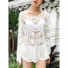 Load image into Gallery viewer, Women’s Bathing Suit Cover Up Crochet Lace