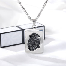 Load image into Gallery viewer, My Heart Puzzle Jewelry Anatomical Heart Necklace