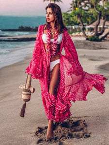 Knitted Beach Dress Tunic Long Cover ups