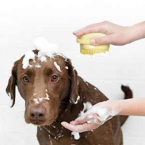 Dog Cat Soft Bath Massage Pet Brush