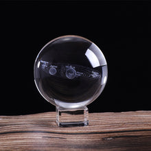 Load image into Gallery viewer, Solar System Planets Glass Ball 3D Laser Engraved Ornament 60/80mm - Love Essential Being
