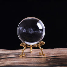 Load image into Gallery viewer, Solar System Planets Glass Ball 3D Laser Engraved Ornament 60/80mm - Love Essential Being