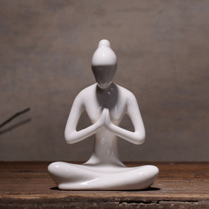 Yoga Poses Porcelain Figurines - Love Essential Being