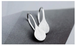 Sterling Silver Simple Drop Earrings - Love Essential Being