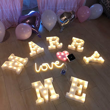 Load image into Gallery viewer, Alphabet Letter LED Marquee Sign Lamp Lights - Love Essential Being