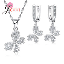 Load image into Gallery viewer, Butterfly Design Sterling Silver Necklace Earrings Sets - Love Essential Being