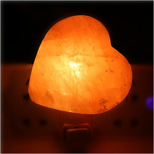 Himalayan Salt Crystal Hand Carved Night Light - Love Essential Being