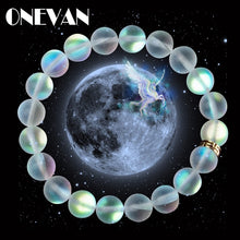 Load image into Gallery viewer, Mermaid Glass Crystal Moonstone Bracelets Multicolors - Love Essential Being