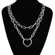 Load image into Gallery viewer, Double Layer Lock &amp; Chain Necklaces - Love Essential Being