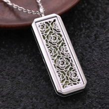 Load image into Gallery viewer, Aromatherapy Jewelry Rectangle Stainless Steel Magnetic Pendant