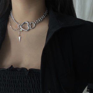Heart Shape Choker Necklace - Love Essential Being