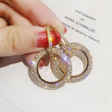 Load image into Gallery viewer, IPARAM Luxury Rhinestone Crystal Geometric Earrings - Love Essential Being