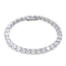 Load image into Gallery viewer, Iced 3-6MM Tennis Sterling Silver Gold CZ Bracelet - Love Essential Being