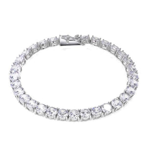 Iced 3-6MM Tennis Sterling Silver Gold CZ Bracelet - Love Essential Being