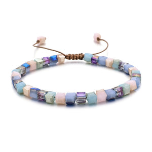 Colorful Glass Bead Bracelets - Love Essential Being