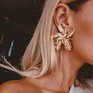 Women's Fashion Golden Punk Charm Earrings - Love Essential Being