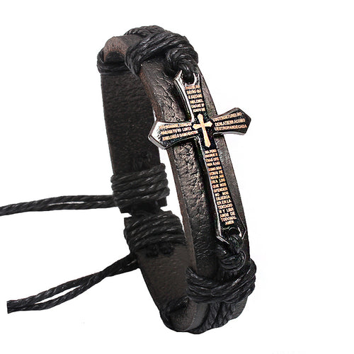 Genuine Leather and Hemp Cord Bracelet - Love Essential Being