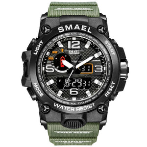 Mens Military Waterproof Wristwatch LED Quartz Clock Sport Watch - Love Essential Being