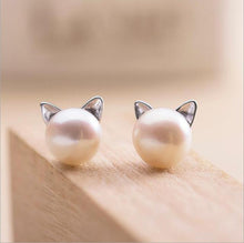 Load image into Gallery viewer, Minimalist Silver Cute Animal Stud Earrings