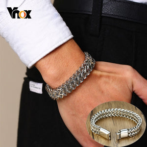 Vnox Vintage Oxidized Double Chain Bracelets - Love Essential Being