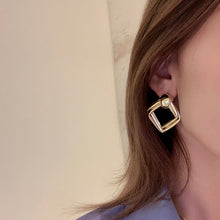 Load image into Gallery viewer, Geometric Square Unique Statement Earrings - Love Essential Being