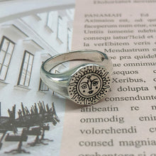 Load image into Gallery viewer, Stainless Steel Sun Face Punk Ring - Love Essential Being