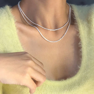 Sterling Silver Shimmer Necklace - Love Essential Being
