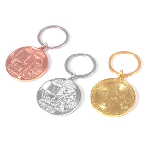Bitcoin Keychain Keyring Pendant - Love Essential Being