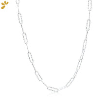Load image into Gallery viewer, Sterling Silver Shimmering Link Chain Necklace - Love Essential Being