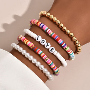 DIEZI Bohemian Handmade Multicolor Bracelet Sets - Love Essential Being