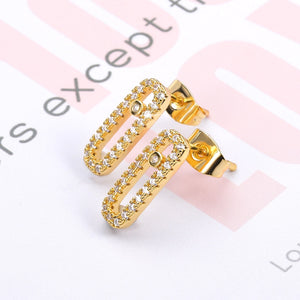V Rose Gold Kettingen Voor Vrouwen Vintage CZ Love Long Bar Choker Necklaces - Love Essential Being