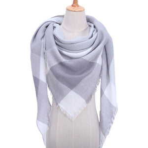 Plaid Cashmere Scarves - Love Essential Being