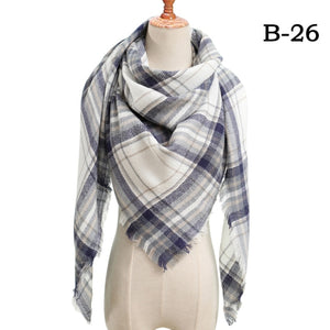 Plaid Cashmere Scarves - Love Essential Being