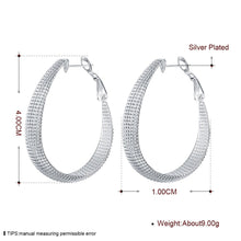 Load image into Gallery viewer, Sliver Big Textured Fashion Earrings