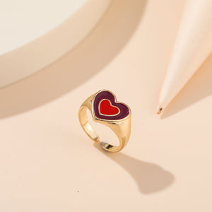 Surrounded by Love Heart Rings